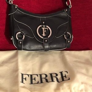 Ferre Black Satchel Brand New